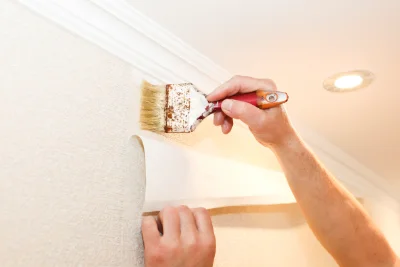 Pose de papier peint à Malvalette — revêtements muraux et toiles de verre